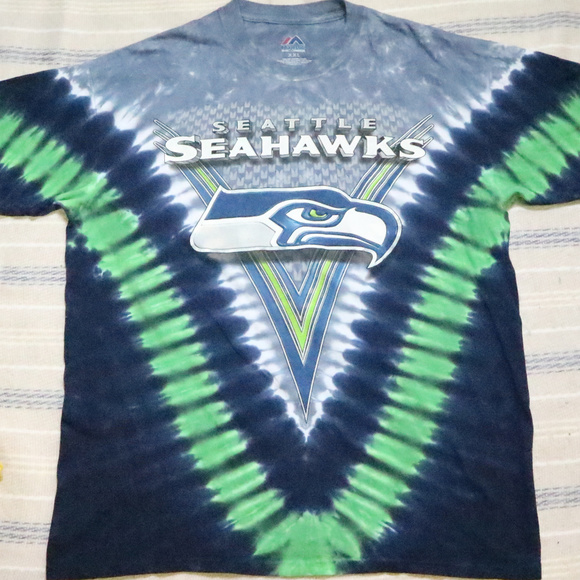 Majestic Shirts Vintage Tiedye Seattle Seahawks Tee Poshmark